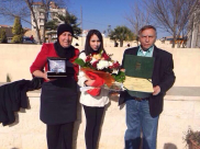 تكريم الطالبة اليافية المتفوّقة ماريا أحمد ابراهيم في جامعة البتراء- عمّان